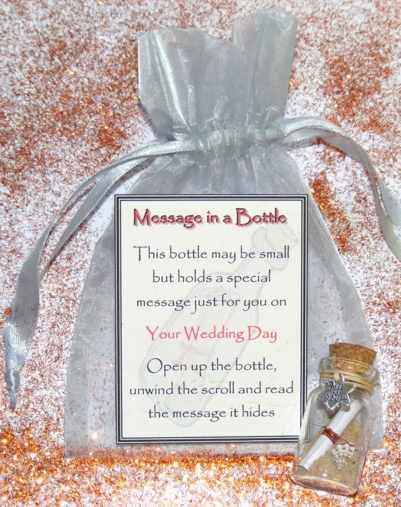 Details about Personalised Wedding Bride Groom Message in Bottle Gift