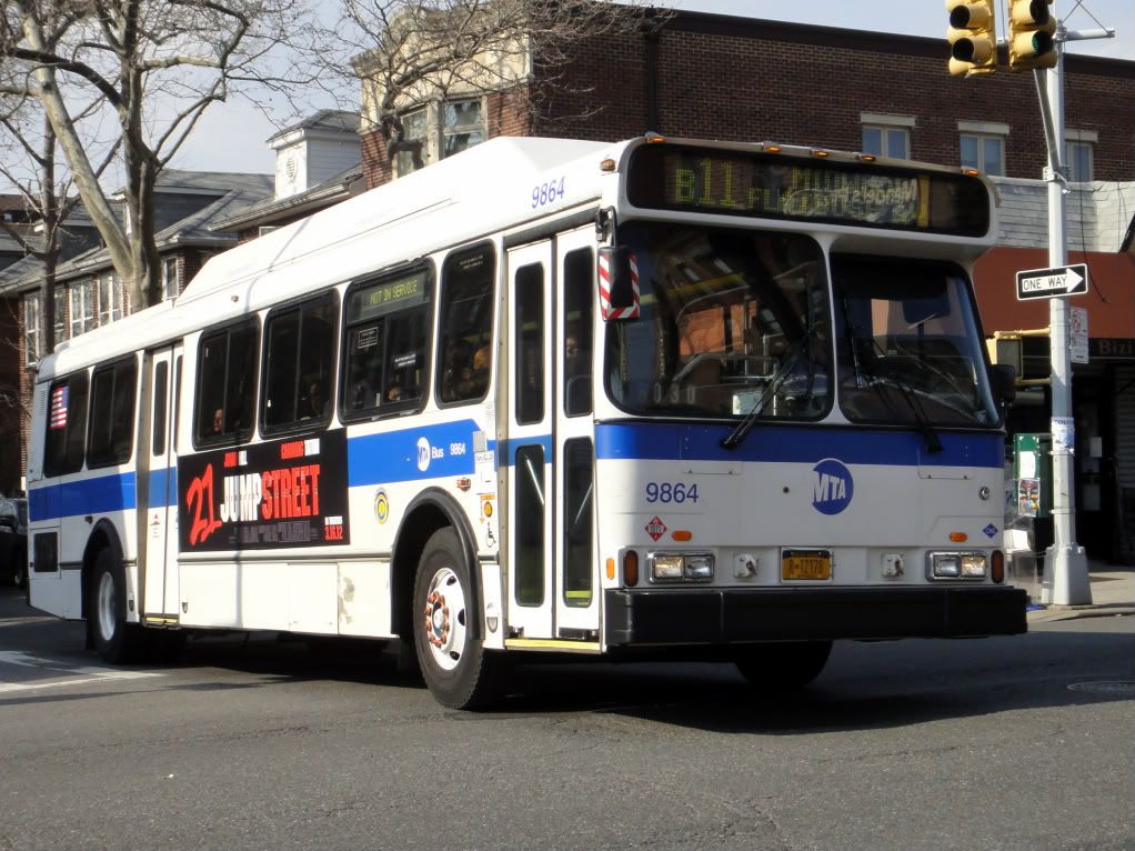 MTA NYCT 9864, Orion V CNG on B11 (ex MTA Bus)