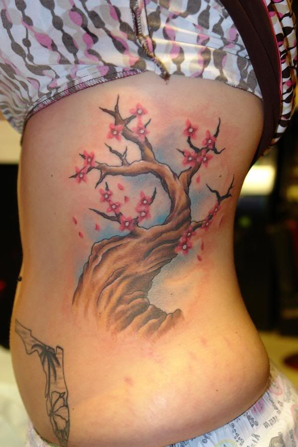 cherry blossom tree tattoo. Cherry Blossom Tree Tattoo