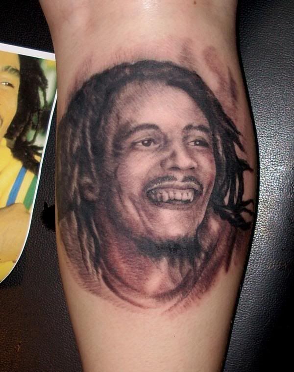 Bob Marley Tattoo ThINK Tattoo Bob Marley Smoking Tattoo