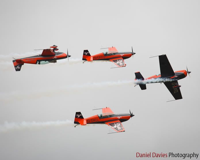 The Blades Aerobatic Team  - Extra 300LP flown by former Red Arrows Pilots