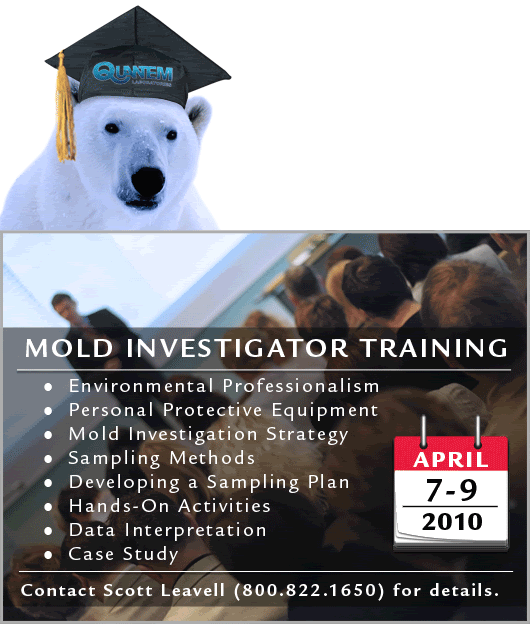 Spring Mold Investigator Training