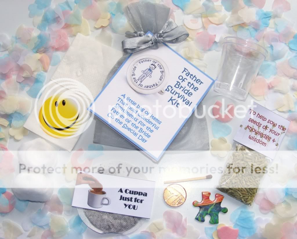Personalised Father of The Bride Survival Kit Gift Card