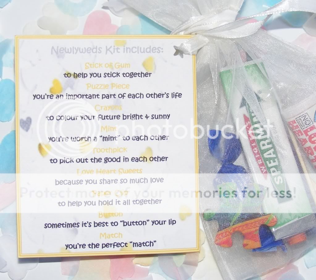 Personalised Wedding Newlyweds Survival Kit Present  