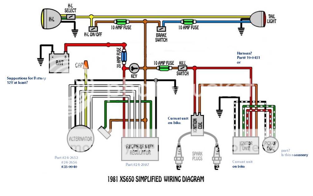 1971 wiring diagram from scratch | Yamaha XS650 Forum yamaha 650 wiring diagram 