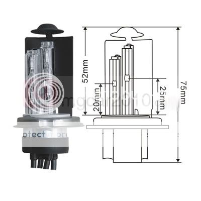 H4 4 6000K 35W Kit XENON HID 2 BULB + 4 BALLAST  